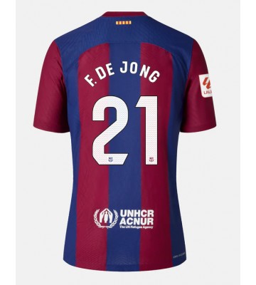 Maillot de foot Barcelona Frenkie de Jong #21 Domicile 2023-24 Manches Courte